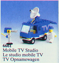 LEGO 6661 TV Van / Mobile TV Studio