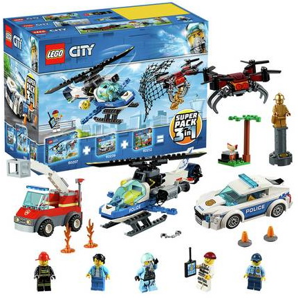 LEGO 66619 City Bundle Pack, Super Pack 3 in 1 (Set 60207, 60212, and 60239)