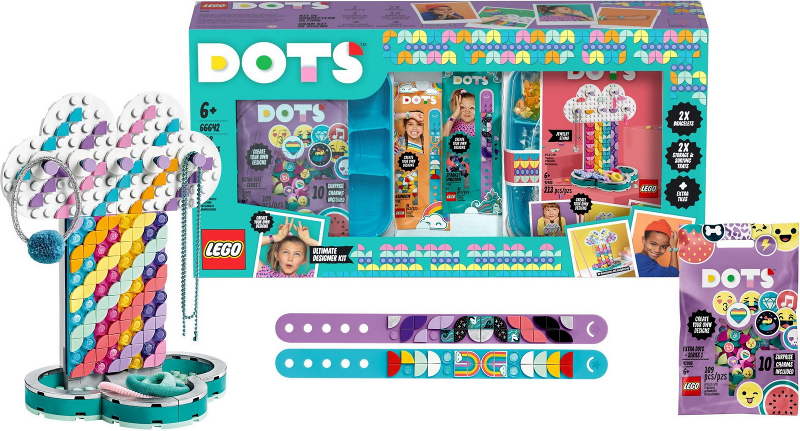 LEGO 66642 Dots Bundle Pack (Sets 41900, 41902, 41905, and 41908 with Extra Sorting Tray) - Ultimate Designer Kit