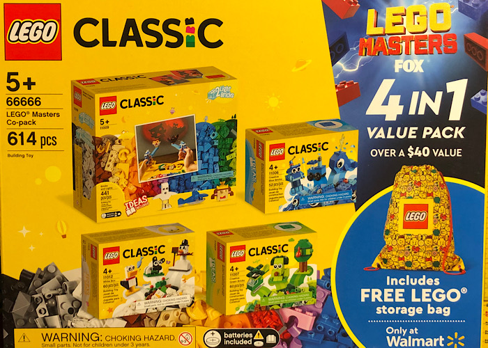 LEGO 66666 Classic Bundle Pack, 4 in 1 Value Pack (Sets 11006, 11007, 11009, and 11012 with Gear 100340000) - LEGO Masters Co-pack