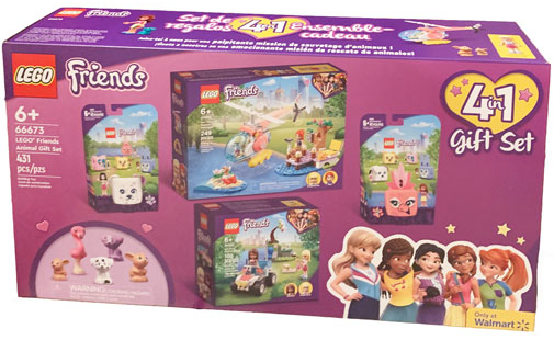 LEGO 66673 Friends Bundle Pack, 4 in 1 Gift Set (Sets 41442, 41662, 41663, and 41692) - LEGO Friends Animal Gift Set