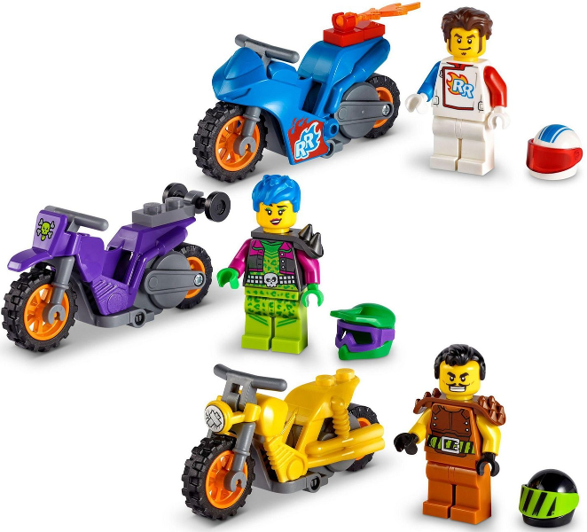 LEGO 66707 City Bundle Pack, 3 in 1 (Sets 60296, 60297, and 60298 with Storage Case) - LEGO City Stuntz Gift Set