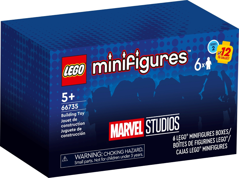 LEGO 66735 Minifigure, Marvel Studios, Series 2 (Box of 6)
