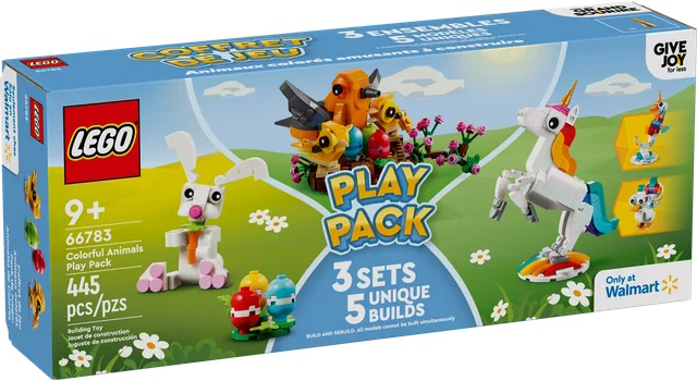 LEGO 66783 Mixed Bundle Pack, Play Pack (Sets 30668, 31140, and 40639) - Colorful Animals Play Pack