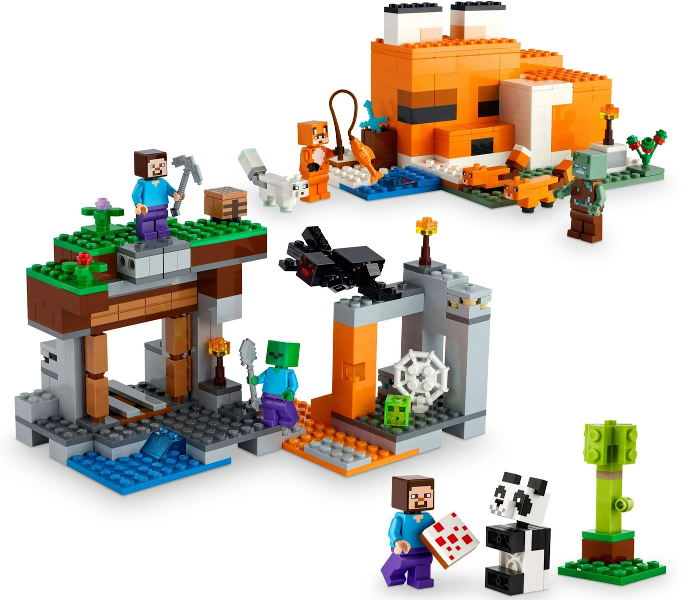 LEGO 66786 Minecraft Bundle Pack, 3 in 1 Adventure Gift Set (Sets 21166, 21178, and 30672) - Adventure Gamer Gift Set