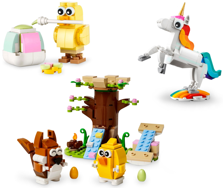 LEGO 66801 Mixed Bundle Pack, Play Pack (Sets 30690, 31140, and 40709) - Springtime Animal Play Pack