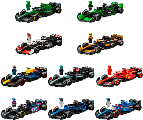 LEGO 66802 SPEED CHAMPIONS Bundle Pack, 10 Sets + Exclusive Poster (Sets 77242, 77243, 77244, 77245, 77246, 77247, 77248, 77249, 77250, and 77251) - Ultimate Formula 1 Collector's Pack