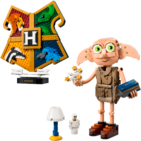 LEGO 66820 Harry Potter Bundle Pack (Sets 76462 and 76469) - Hogwarts Crest and Dobby Collector's Set