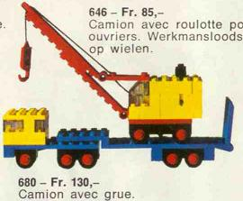 LEGO 680 Low-Loader and Crane