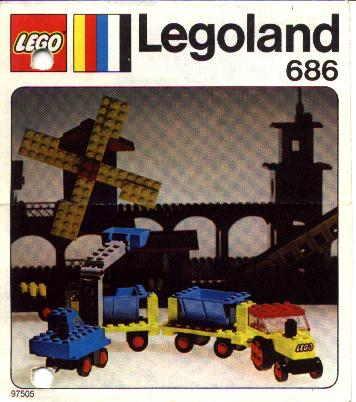 LEGO 686 Tipper Trucks and Loader