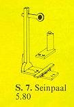 LEGO 7-5 Train Signal with Ties