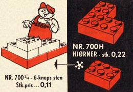 LEGO 700.3.4 Individual 2 x 3 Bricks