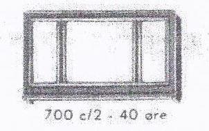 LEGO 700.C.2 Individual 1 x 6 x 3 3-Pane Window (with glass)