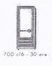 LEGO 700.C.6 Individual 1 x 2 x 4 Door (with glass)
