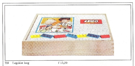 LEGO 701-2 Wooden Storage Box Large, Empty
