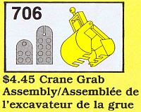 LEGO 706-4 Crane Grab Assembly