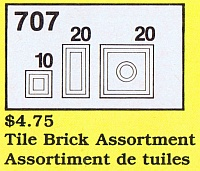 LEGO 707 Tile Brick Assortment