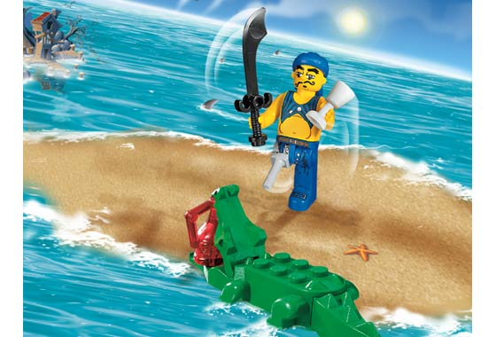 LEGO 7080 Scurvy Dog and Crocodile