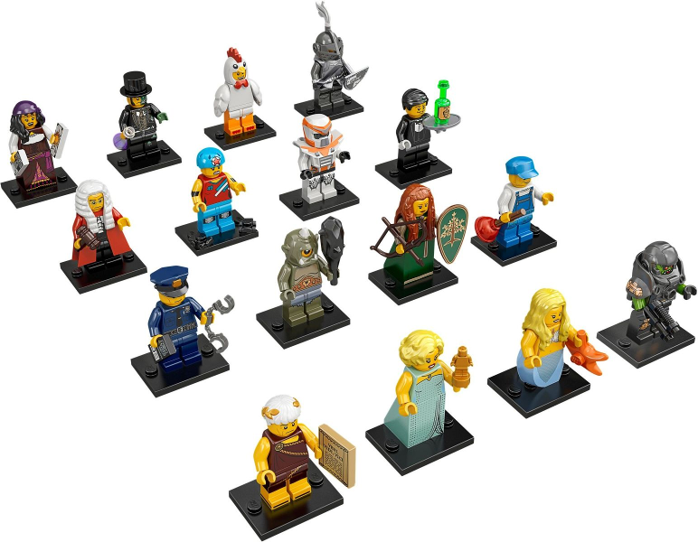 LEGO 71000-2 Minifigure, Series 9 (Complete Series of 16 Complete Minifigure Sets)