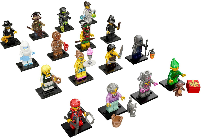 LEGO 71002-2 Minifigure, Series 11 (Complete Series of 16 Complete Minifigure Sets)