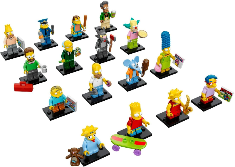 LEGO 71005-2 Minifigure, The Simpsons, Series 1 (Complete Series of 16 Complete Minifigure Sets)