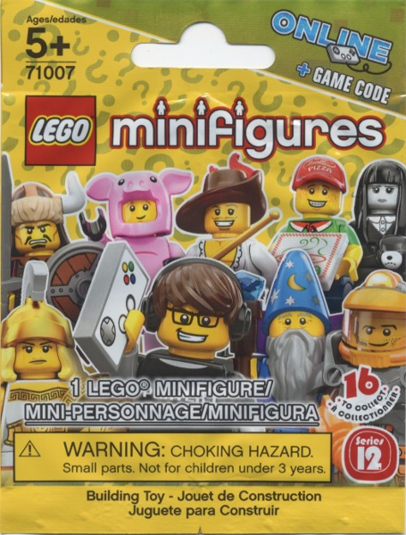 LEGO 71007 Minifigure, Series 12 (Complete Random Set of 1 Minifigure)