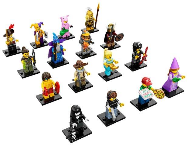 LEGO 71007-2 Minifigure, Series 12 (Complete Series of 16 Complete Minifigure Sets)