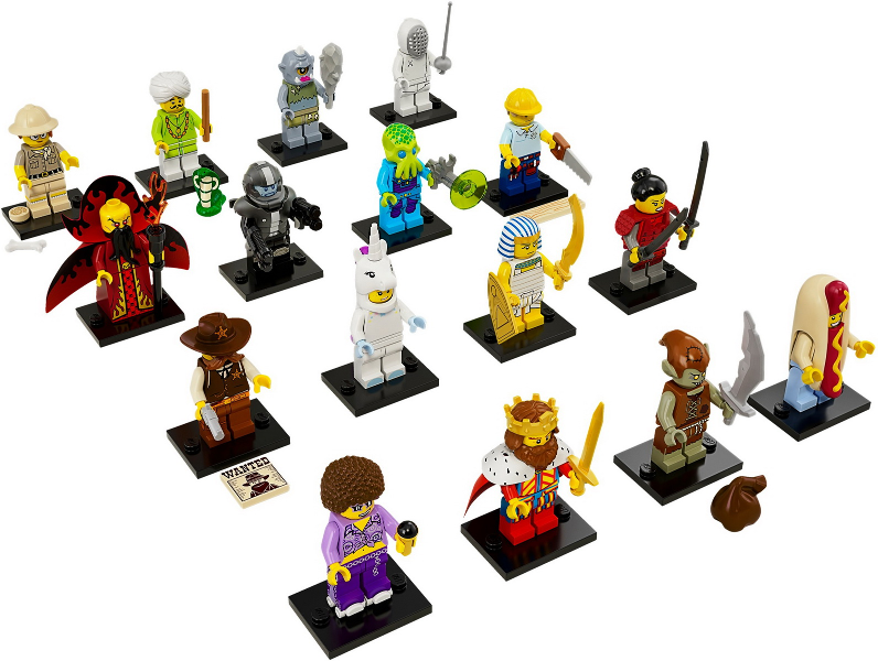 LEGO 71008-2 Minifigure, Series 13 (Complete Series of 16 Complete Minifigure Sets)