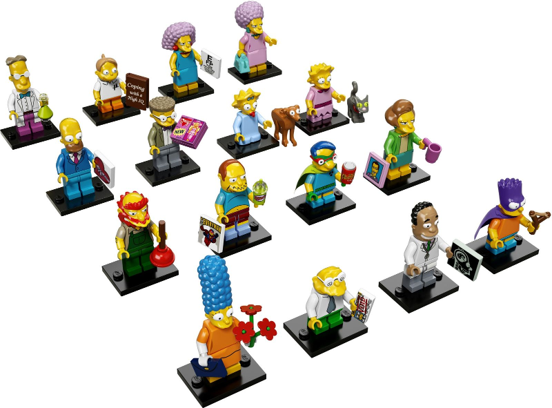 LEGO 71009-2 Minifigure, The Simpsons, Series 2 (Complete Series of 16 Complete Minifigure Sets)