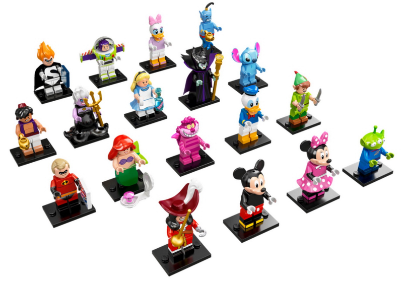LEGO 71012-2 Minifigure, Disney, Series 1 (Complete Series of 18 Complete Minifigure Sets)