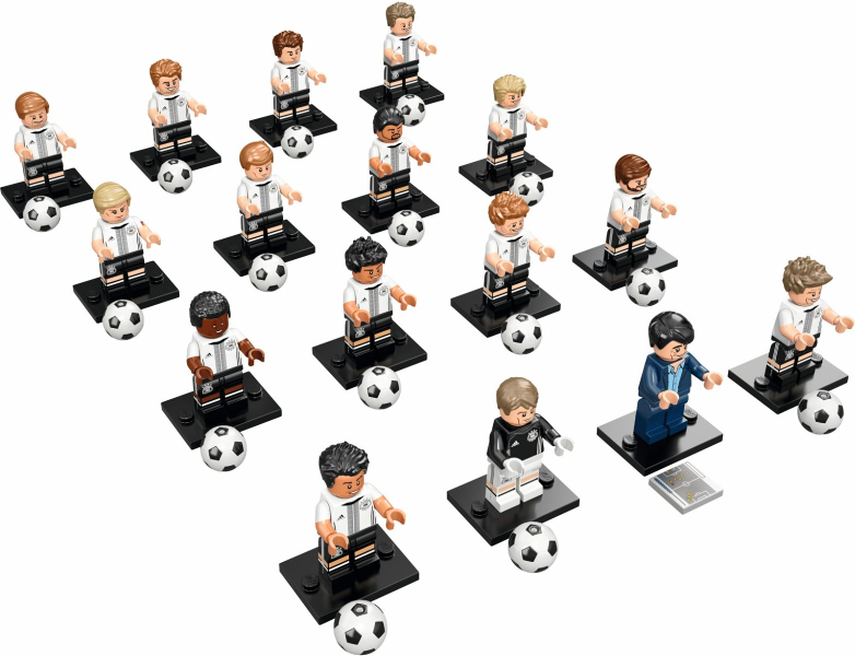 LEGO 71014-2 Minifigure, Deutscher Fussball-Bund / DFB (Complete Series of 16 Complete Minifigure Sets)