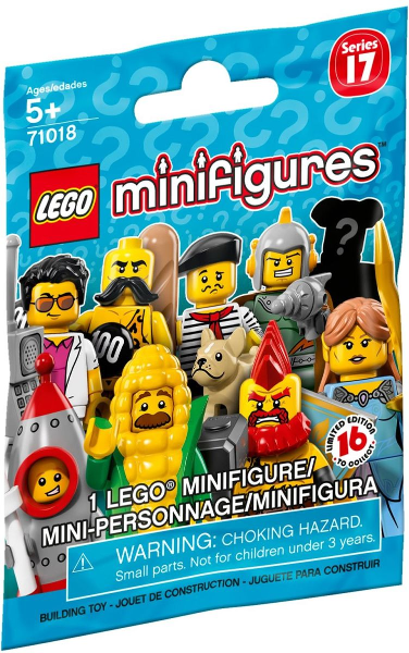 LEGO 71018 Minifigure, Series 17 (Complete Random Set of 1 Minifigure)