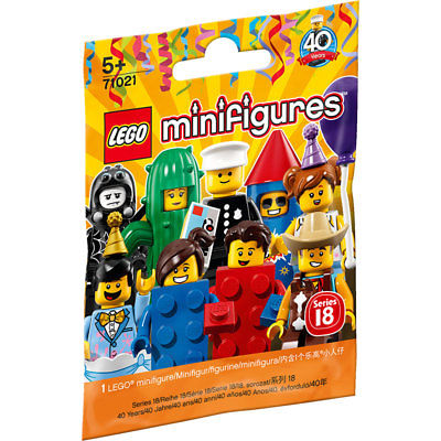 LEGO 71021 Minifigure, Series 18 (Complete Random Set of 1 Minifigure)