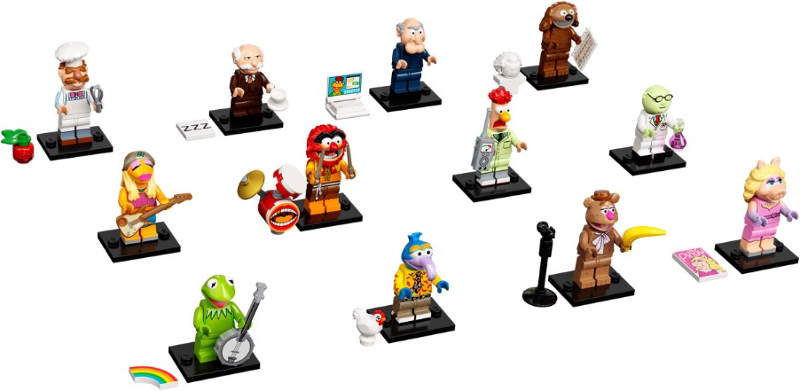 LEGO 71033-2 Minifigure, The Muppets (Complete Series of 12 Complete Minifigure Sets)