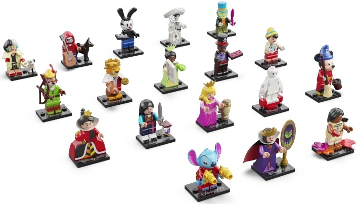 LEGO 71038-2 Minifigure, Disney 100 (Complete Series of 18 Complete Minifigure Sets)