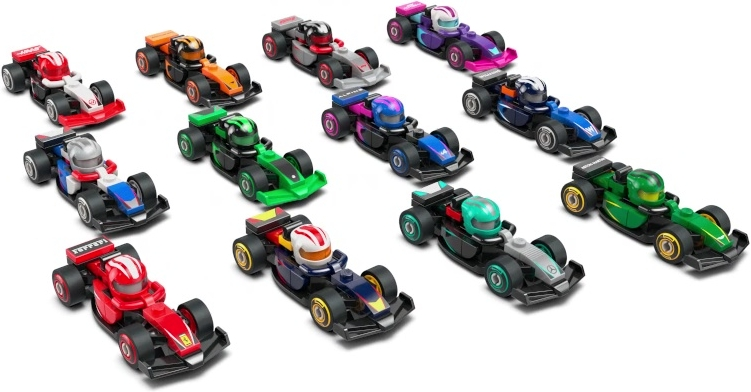 LEGO 71049-2 F1 Collectible Race Cars (Complete Series of 12 Complete Race Car Sets)