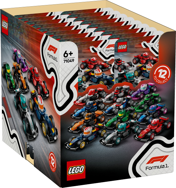 LEGO 71049-3 F1 Collectible Race Cars (Box of 36)