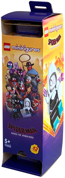 LEGO 71050-4 Minifigure, Spider-Man Across the Spider-Verse (Box of 12)