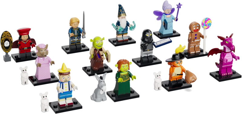 LEGO 71053-2 Minifigure, Shrek (Complete Series of 12 Complete Minifigure Sets)