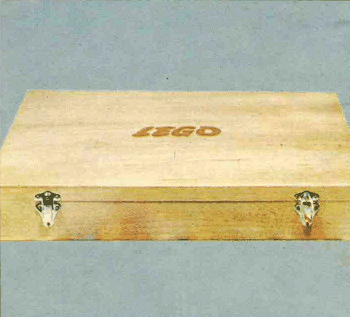 LEGO 711-4 Wooden Storage Box Large, Empty