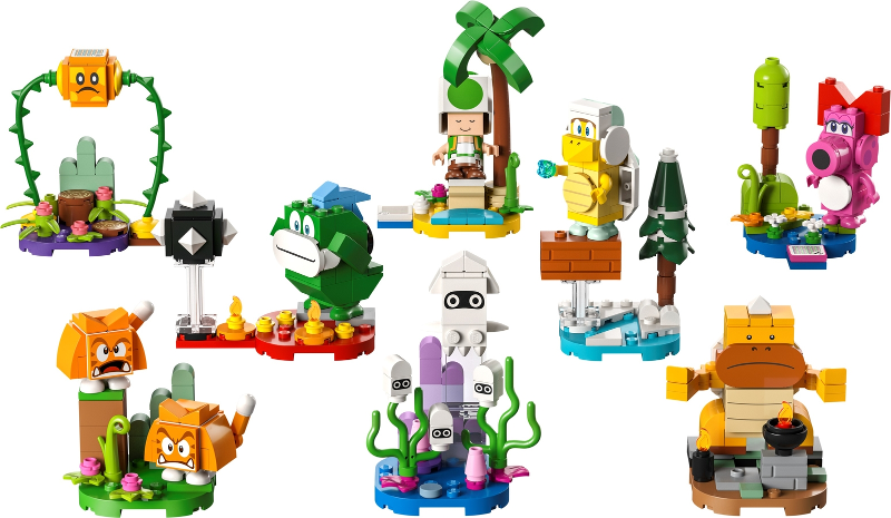 LEGO 71413-2 Character, Super Mario, Series 6 (Complete Series of 8 Complete Character Sets)