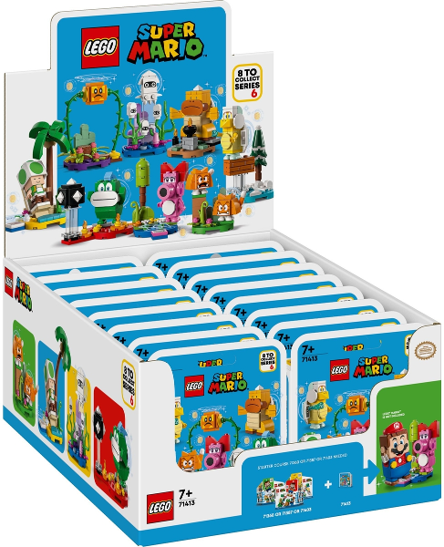 LEGO 71413-3 Character, Super Mario, Series 6 (Box of 16)