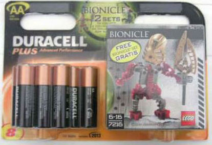 LEGO 7216 Gold Good Guy (Duracell 8 pack AA) (Turaga Lhikan)