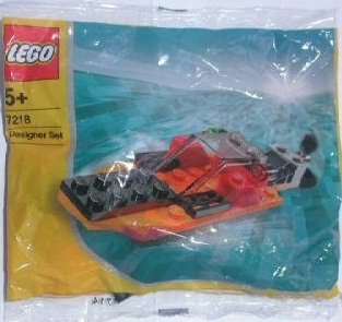 LEGO 7218 Orange Speedboat polybag