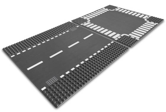 LEGO 7280 Straight & Crossroad Plates