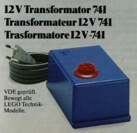 LEGO 741 12V Transformer for 220V Pack