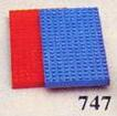 LEGO 747 Baseplates, Red and Blue