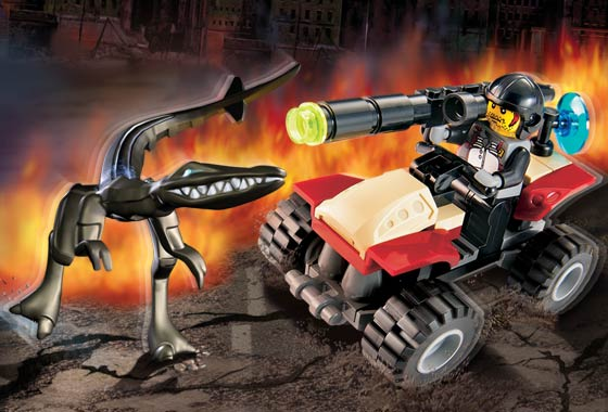 LEGO 7473 Street Sprinter vs. Mutant Lizard