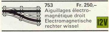 LEGO 753 Automatic Right Electric Switch