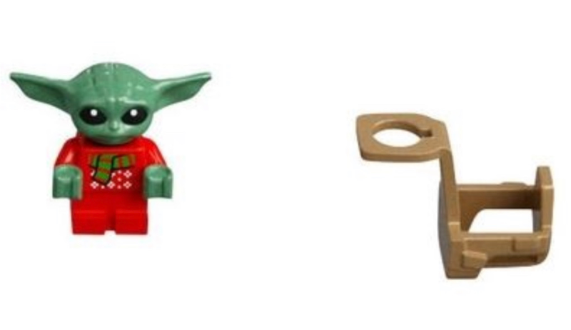 LEGO 75307-23 Advent Calendar 2021, Star Wars (Day 22) - Din Grogu / The Child / 'Baby Yoda' in Holiday Sweater and Scarf